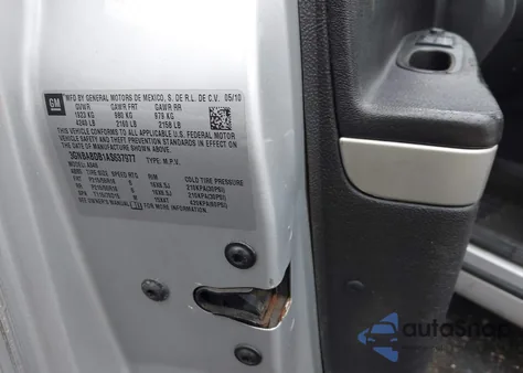 2010 Chevrolet Hhr Lt from USA, damaged, VIN 3GNBABDB1AS637977